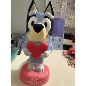BLUEY 14" BLOW MOLD LAMP LIGHT‎ VALENTINE'S DAY WITH HEART